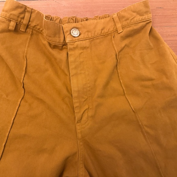 Floral Mustard Wide-Leg Pants - Picture 4 of 9